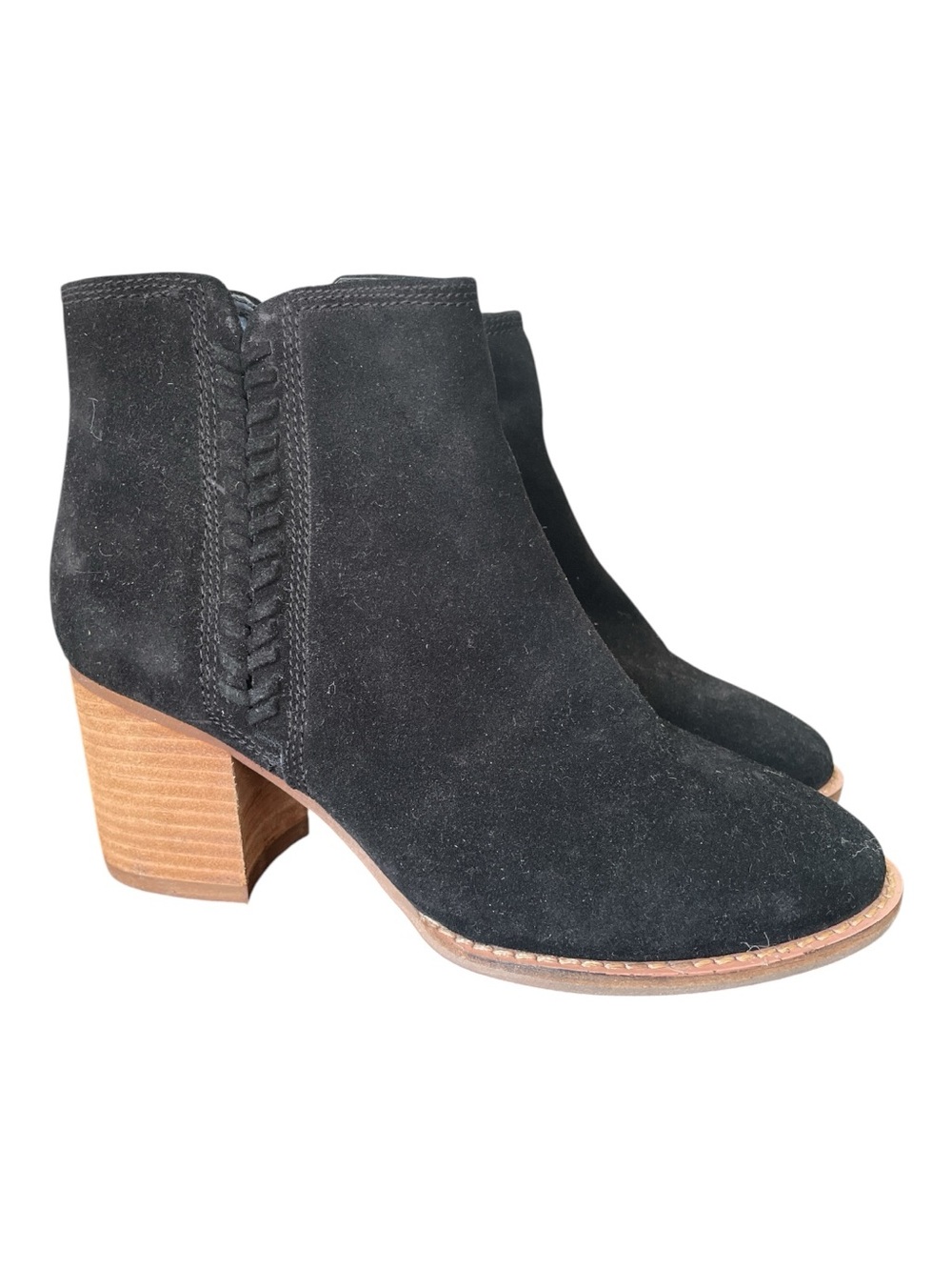 Blondo Black Suede Waterproof Booties 6-1/2 EUC